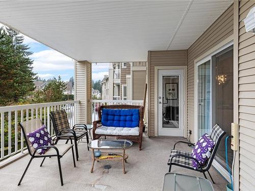201-5625 Edgewater Lane, Nanaimo, BC - Outdoor With Deck Patio Veranda With Exterior
