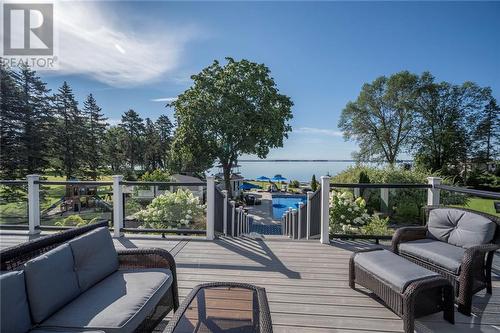 Spectacular view from main floor deck - 20288 County Road 2 Road, South Glengarry, ON - Outdoor With Deck Patio Veranda With Exterior