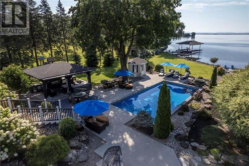 20288 County Road 2 Road, South Glengarry, ON - Outdoor With Body Of Water With In Ground Pool With Deck Patio Veranda