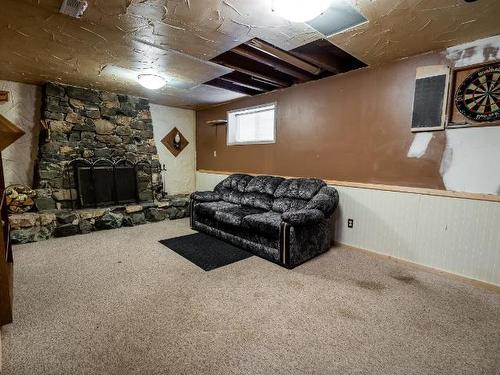 1075 Moncton Ave, Kamloops, BC - Indoor Photo Showing Basement With Fireplace