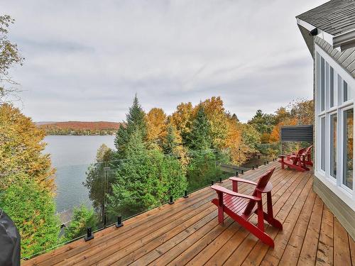 Patio - 117 Ch. Coutu, Saint-Donat, QC - Outdoor With Body Of Water With Deck Patio Veranda