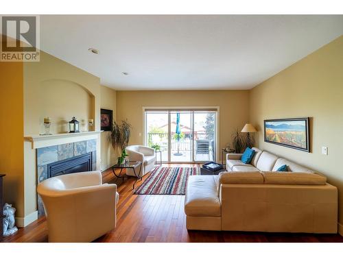3897 Sonoma Pines Drive, Westbank, BC - Indoor Photo Showing Living Room With Fireplace