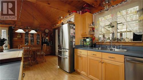 136 West Street, Georgian Bluffs, ON - Indoor Photo Showing Kitchen With Double Sink