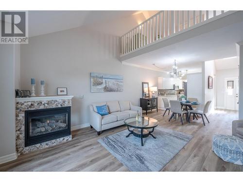 1078 Burnaby Avenue Unit# 103, Penticton, BC - Indoor Photo Showing Living Room With Fireplace