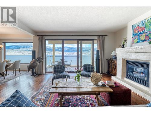 14419 Downton Avenue Unit# 209, Summerland, BC - Indoor Photo Showing Living Room With Fireplace