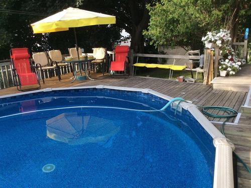 Pool - 4413 Rue Imperial, Montréal (Pierrefonds-Roxboro), QC - Outdoor With Above Ground Pool With Backyard