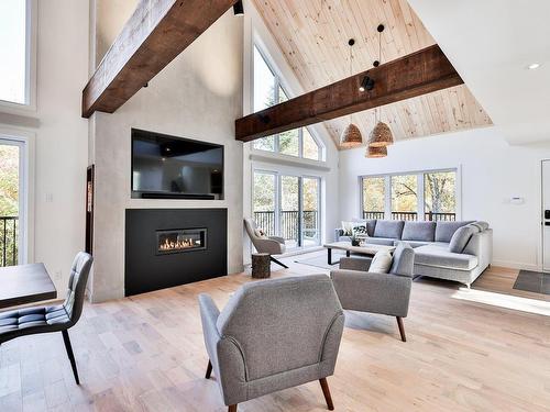 Vue d'ensemble - 60 Rue Louis-Xiv, Saint-Côme, QC - Indoor Photo Showing Living Room With Fireplace