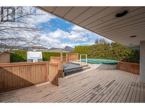 5020 Weldon Avenue, Summerland, BC - Outdoor With Above Ground Pool With Deck Patio Veranda With Exterior