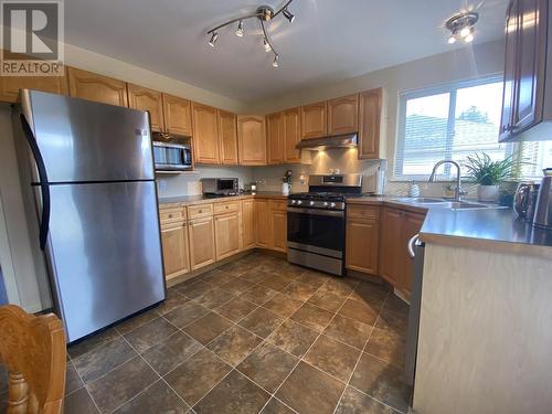 4112 Temple Street, Terrace, BC - Indoor Photo Showing Kitchen With Double Sink