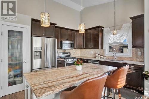 742 Evergreen Boulevard, Saskatoon, SK - Indoor Photo Showing Kitchen With Upgraded Kitchen