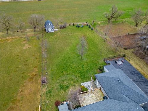Backyard Aerial View - 2080 Sandusk Road, Hagersville, ON - Outdoor With View