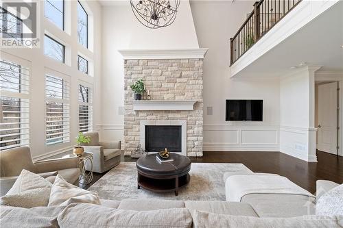 30 Oriole Drive, Ottawa, ON - Indoor Photo Showing Living Room With Fireplace