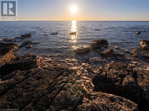 Flagstone pathway to the water - 90 Greenough Point Road, Northern Bruce Peninsula, ON - Outdoor With View