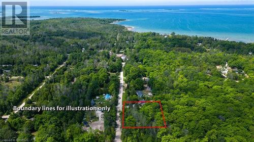A short 5 minute walk to the sandy beach of Red Bay. - 35 Avele Road, South Bruce Peninsula, ON - Outdoor With View