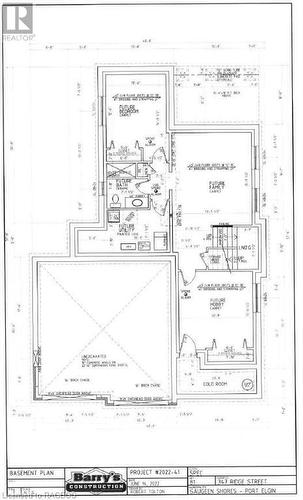 Basement Floor Plan - 347 Ridge Street, Port Elgin, ON - Other