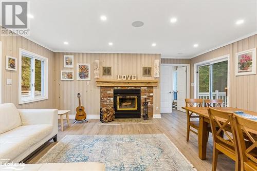 1006 Victor Neimi Lane, Haliburton, ON - Indoor Photo Showing Living Room With Fireplace