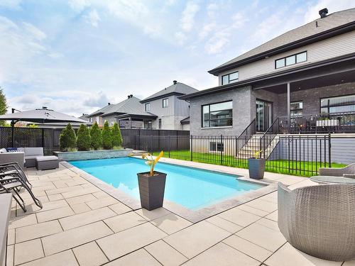 Pool - 3890 Rue De La Colonelle, Longueuil (Saint-Hubert), QC - Outdoor With In Ground Pool With Backyard