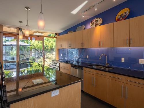 3818 Albrecht Road, Naramata, BC - Indoor Photo Showing Kitchen With Double Sink