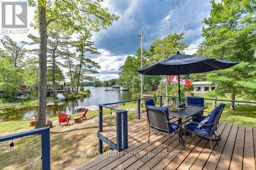 6881 Upper Big Chute Road, Severn, ON - Outdoor With Body Of Water With Deck Patio Veranda