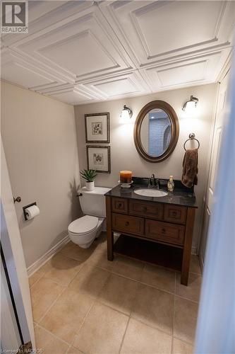 Lower Level Bathroom - 160 4Th Avenue, Hanover, ON - Indoor Photo Showing Bathroom