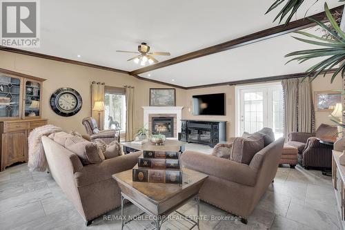 18181 Humber Station Road, Caledon, ON - Indoor Photo Showing Living Room With Fireplace