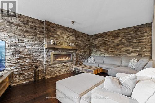 12 Kenny Crt, Whitby, ON - Indoor Photo Showing Living Room With Fireplace