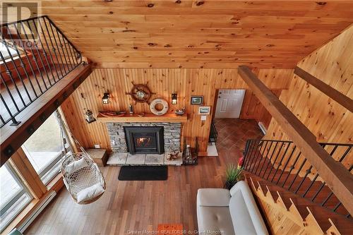 23 Power St, Grande-Digue, NB - Indoor Photo Showing Other Room With Fireplace