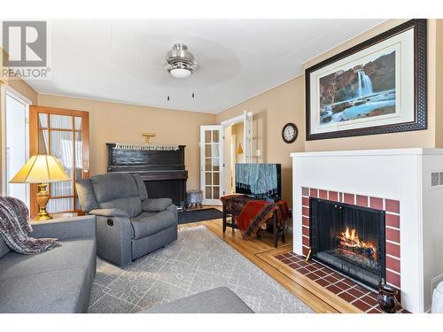 136 Haldane Street, Chase, BC - Indoor Photo Showing Living Room With Fireplace