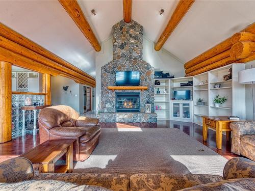 6690 Goose Lake Road, Vernon, BC - Indoor Photo Showing Other Room With Fireplace