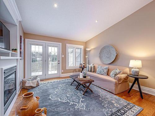82 Greenway Dr, Wasaga Beach, ON - Indoor Photo Showing Living Room With Fireplace