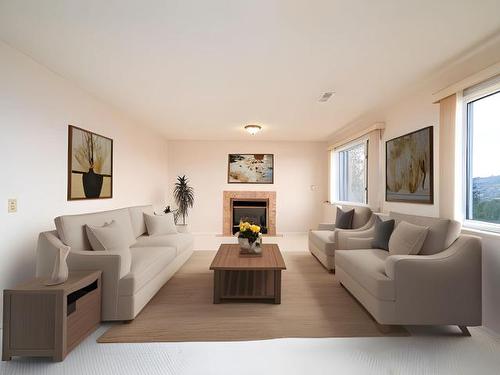 14-2030 Van Horne Drive, Kamloops, BC - Indoor Photo Showing Living Room With Fireplace