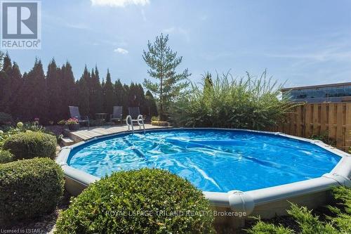 1244 Talbot St, St. Thomas, ON - Outdoor With Above Ground Pool With Backyard