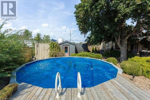 1244 Talbot St, St. Thomas, ON - Outdoor With Above Ground Pool With Backyard