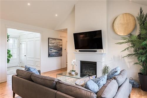 51075 Deeks Road S, Wainfleet, ON - Indoor Photo Showing Living Room With Fireplace