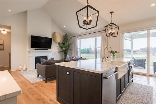 51075 Deeks Road S, Wainfleet, ON - Indoor Photo Showing Kitchen With Double Sink