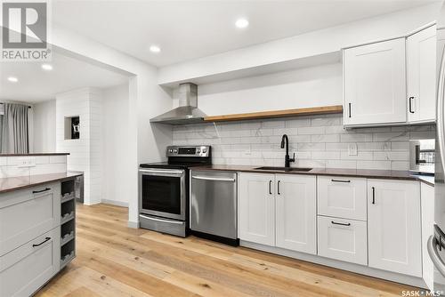 103 2160 Cornwall Street, Regina, SK - Indoor Photo Showing Kitchen With Upgraded Kitchen