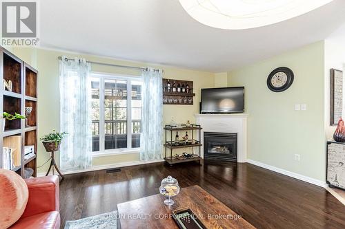 44 Porchlight Road, Brampton, ON - Indoor Photo Showing Living Room With Fireplace