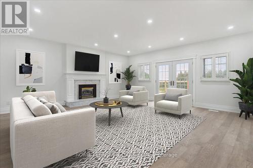 17 Sleepy Hollow Lane, Whitchurch-Stouffville, ON - Indoor Photo Showing Living Room With Fireplace