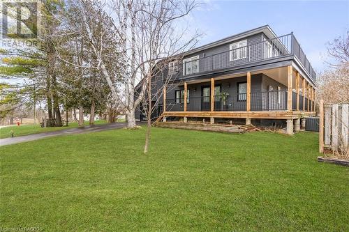 Grass has been digitally added - 90 10Th Street Se, Chesley, ON - Outdoor With Deck Patio Veranda
