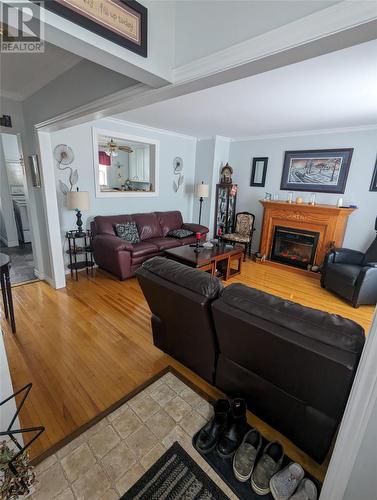 17 Elizabeth Drive, Gander, NL - Indoor Photo Showing Living Room With Fireplace