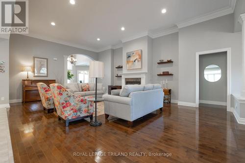 #23 -2014 Valleyrun Blvd, London, ON - Indoor Photo Showing Living Room With Fireplace