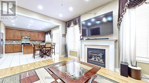 53 Heatherglen Dr, Brampton, ON - Indoor Photo Showing Living Room With Fireplace