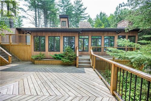 27 Rocky Shores Lane, Round Lake Centre, ON - Outdoor With Deck Patio Veranda