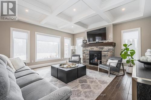 23 Highgrove Court, Cambridge, ON - Indoor Photo Showing Living Room With Fireplace