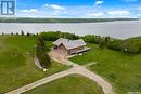 Big Brown Barn, Longlaketon Rm No. 219, SK  - Outdoor With Body Of Water With View 