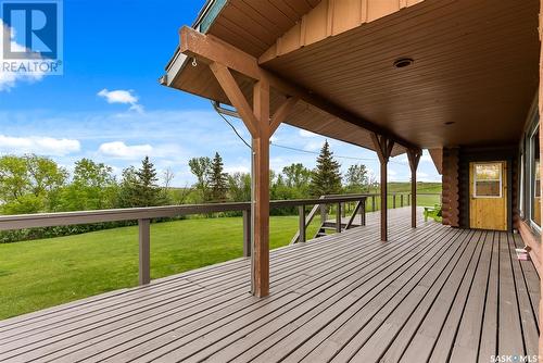 Big Brown Barn, Longlaketon Rm No. 219, SK - Outdoor With Deck Patio Veranda With Exterior