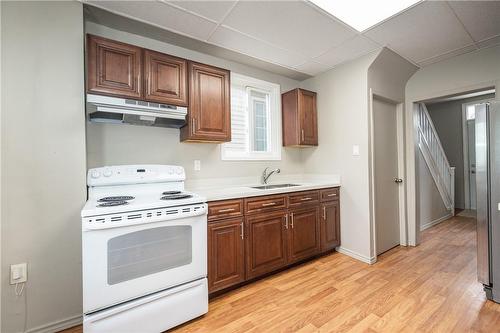 105 Gertrude Street, Hamilton, ON - Indoor Photo Showing Kitchen With Double Sink