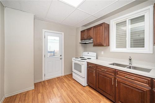 105 Gertrude Street, Hamilton, ON - Indoor Photo Showing Kitchen With Double Sink