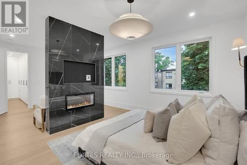 16 Cadillac Ave, Toronto, ON - Indoor With Fireplace