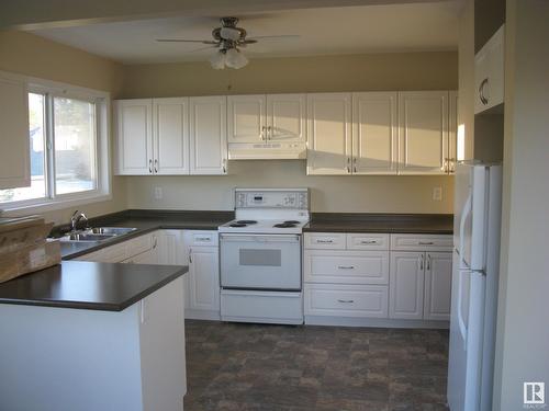 14101/14105 118 Av Nw Nw, Edmonton, AB - Indoor Photo Showing Kitchen With Double Sink